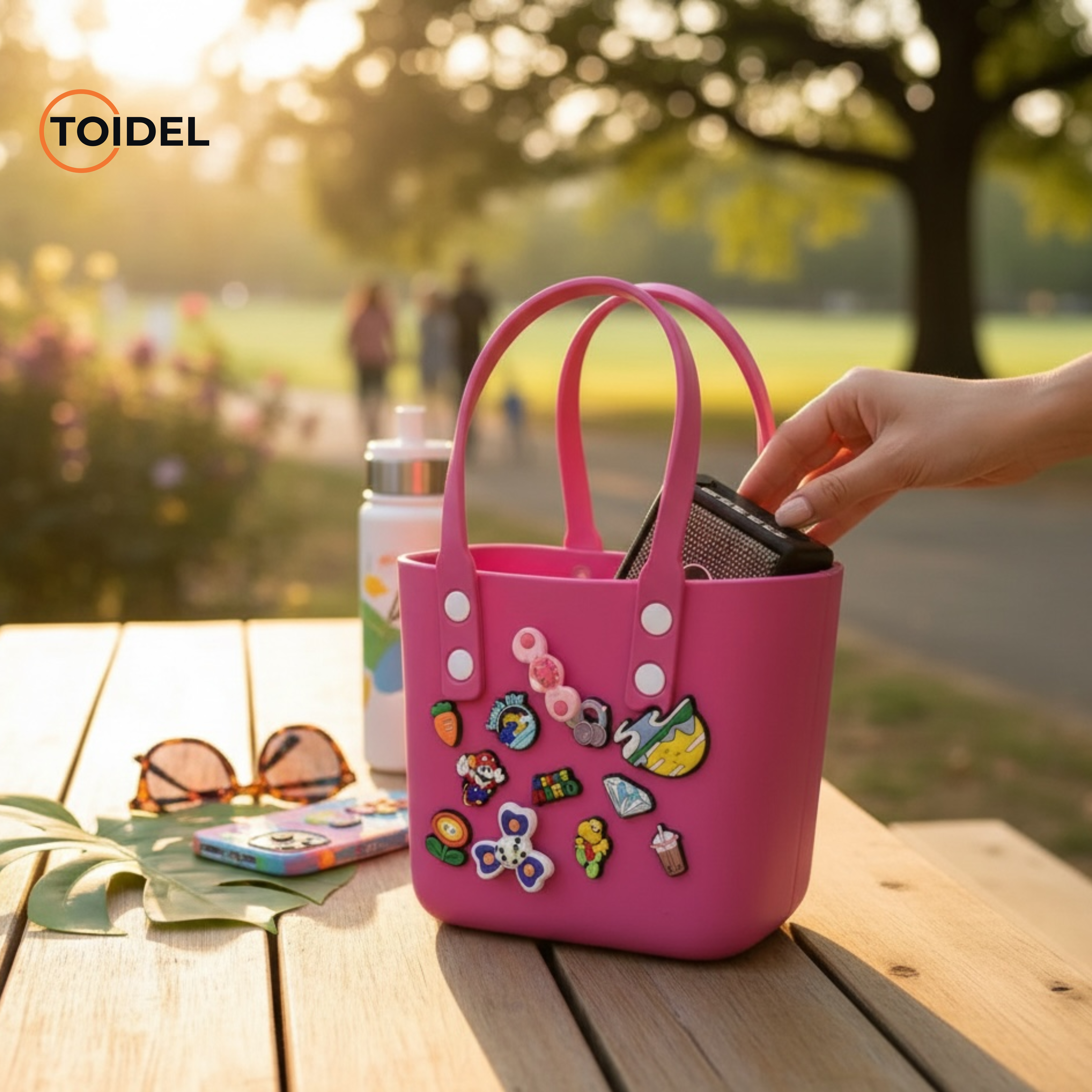 Fancy Silicone Bag With Charms image 2