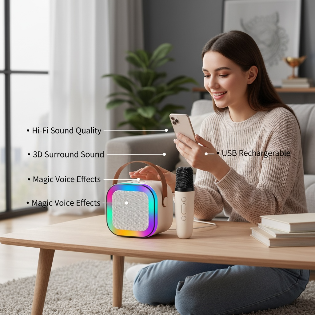 Karaoke Speaker & Mic image 3