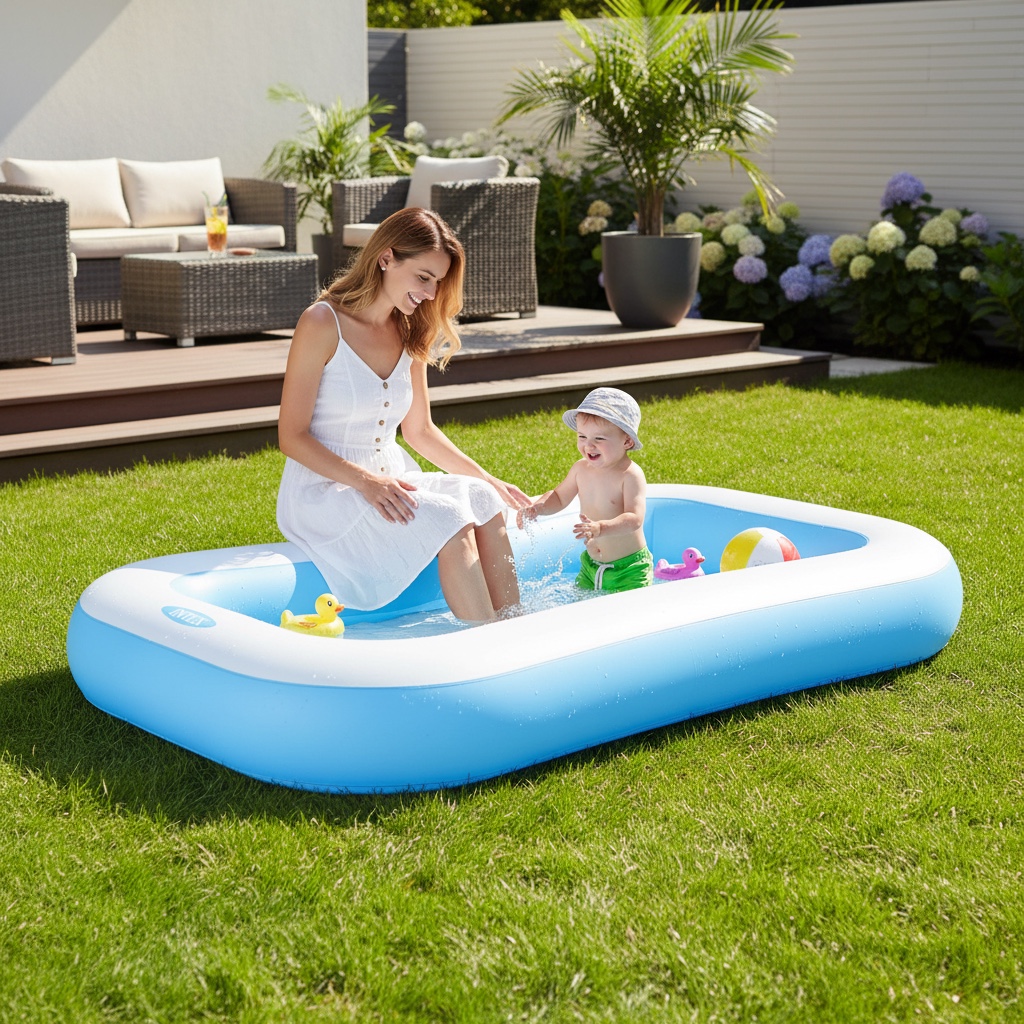 Inflatable Rectangular Pool (5.5 feet) image 1